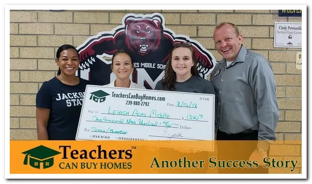 Principal Watson accepts $1300 donation from TeachersCanBuyHomes